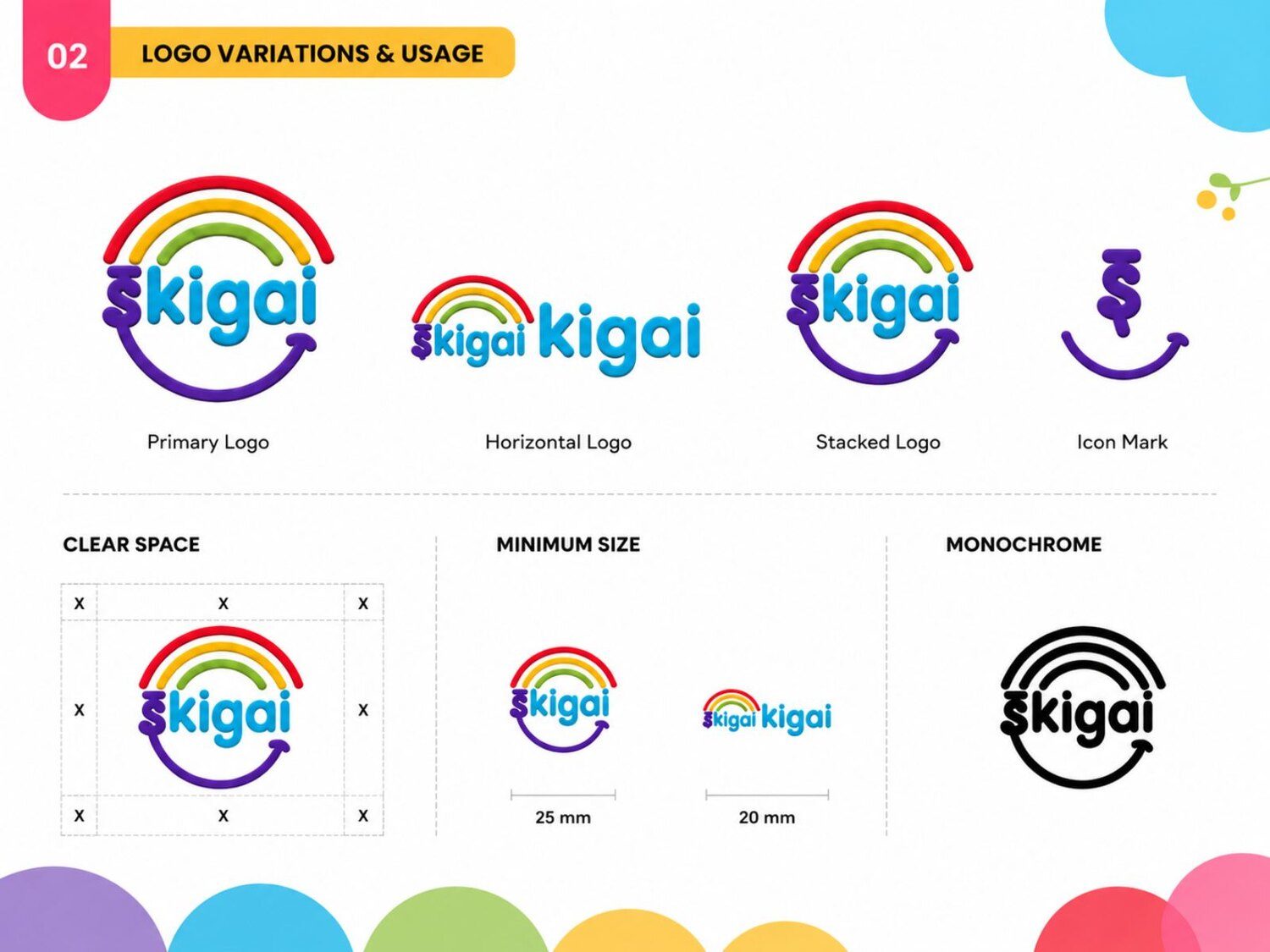 Ikigai logo variations and usage