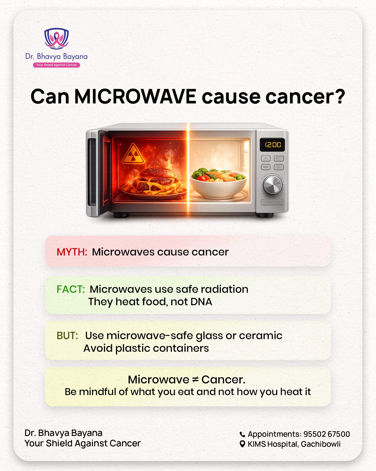 Dr. Bhavya myth-busting health post