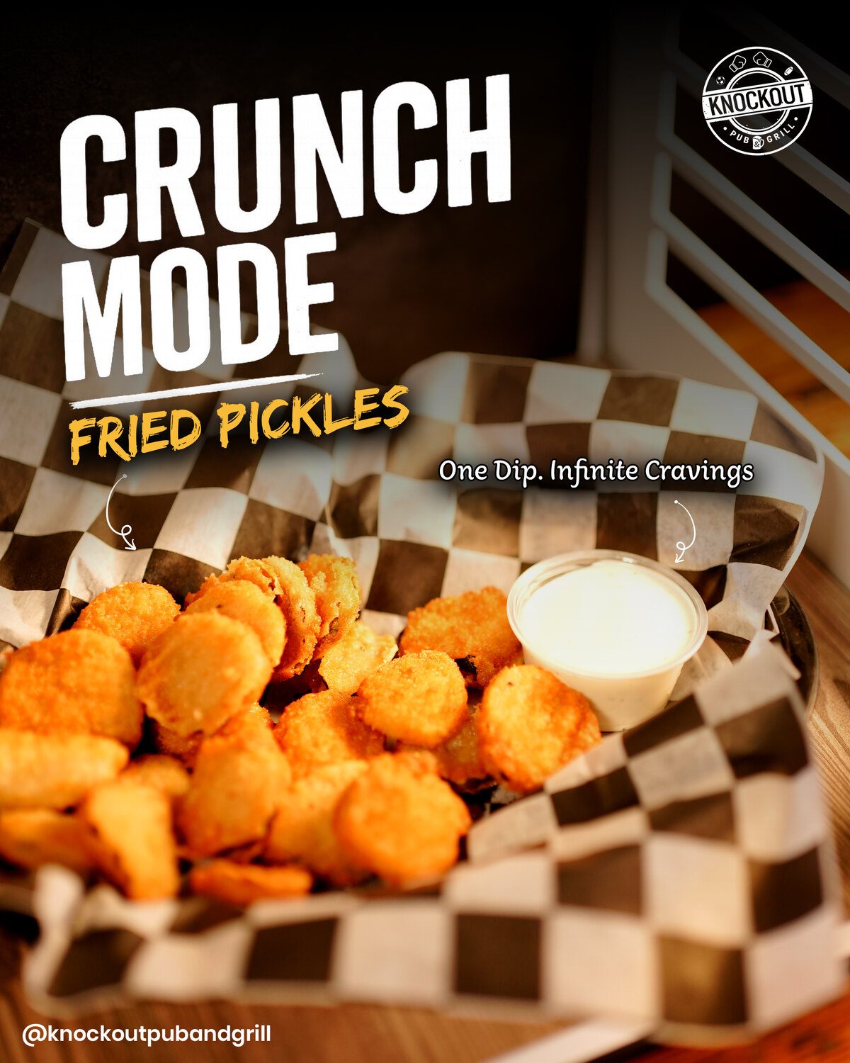 Knockout — fried pickles crunch mode