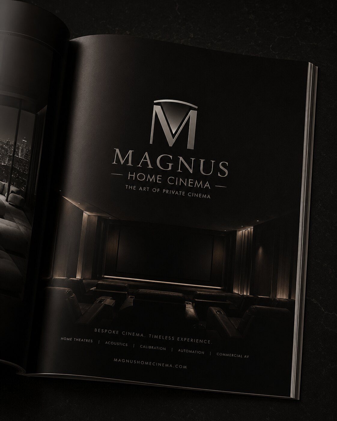 Magnus brand magazine spread
