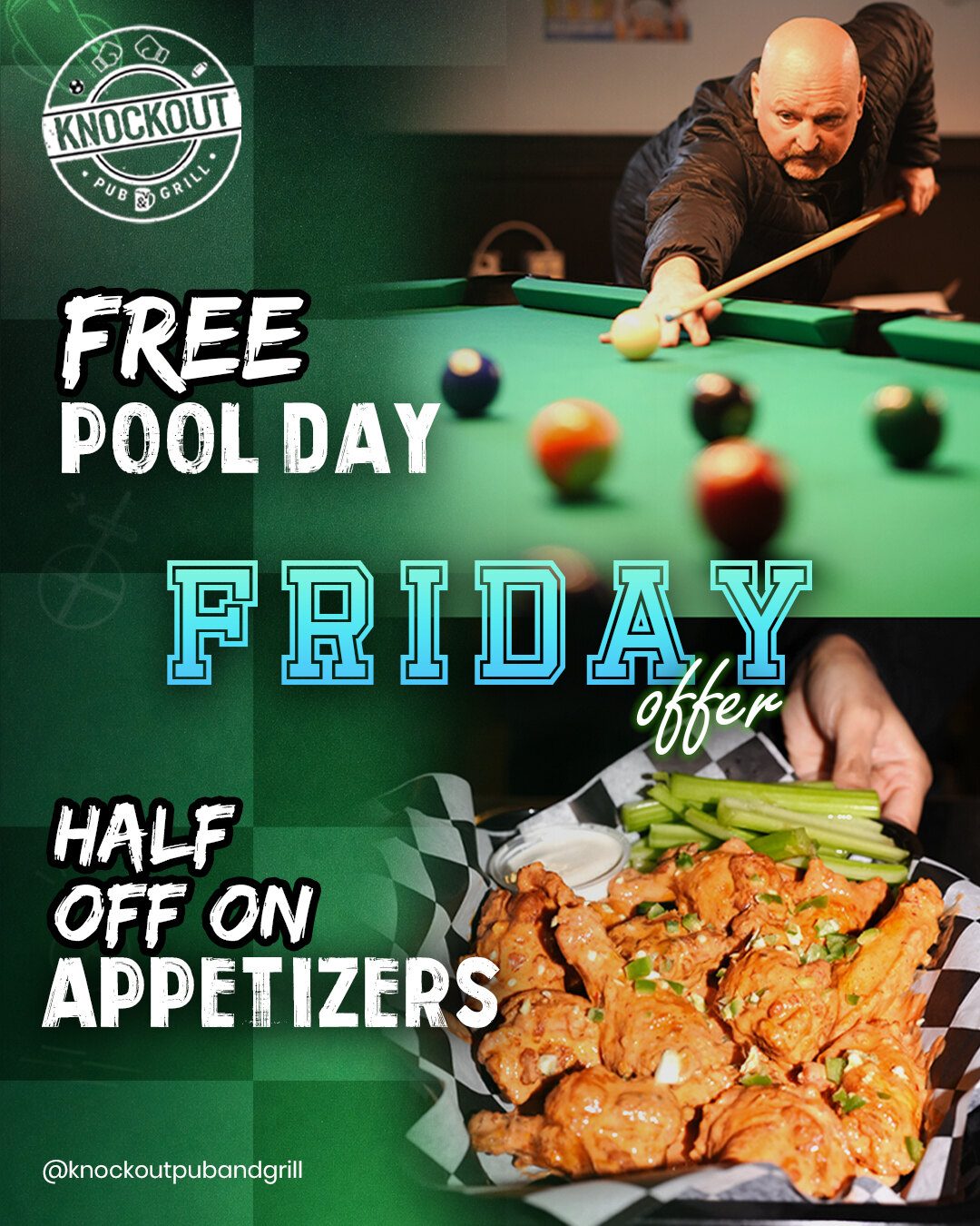 Knockout — Free Pool Day Friday