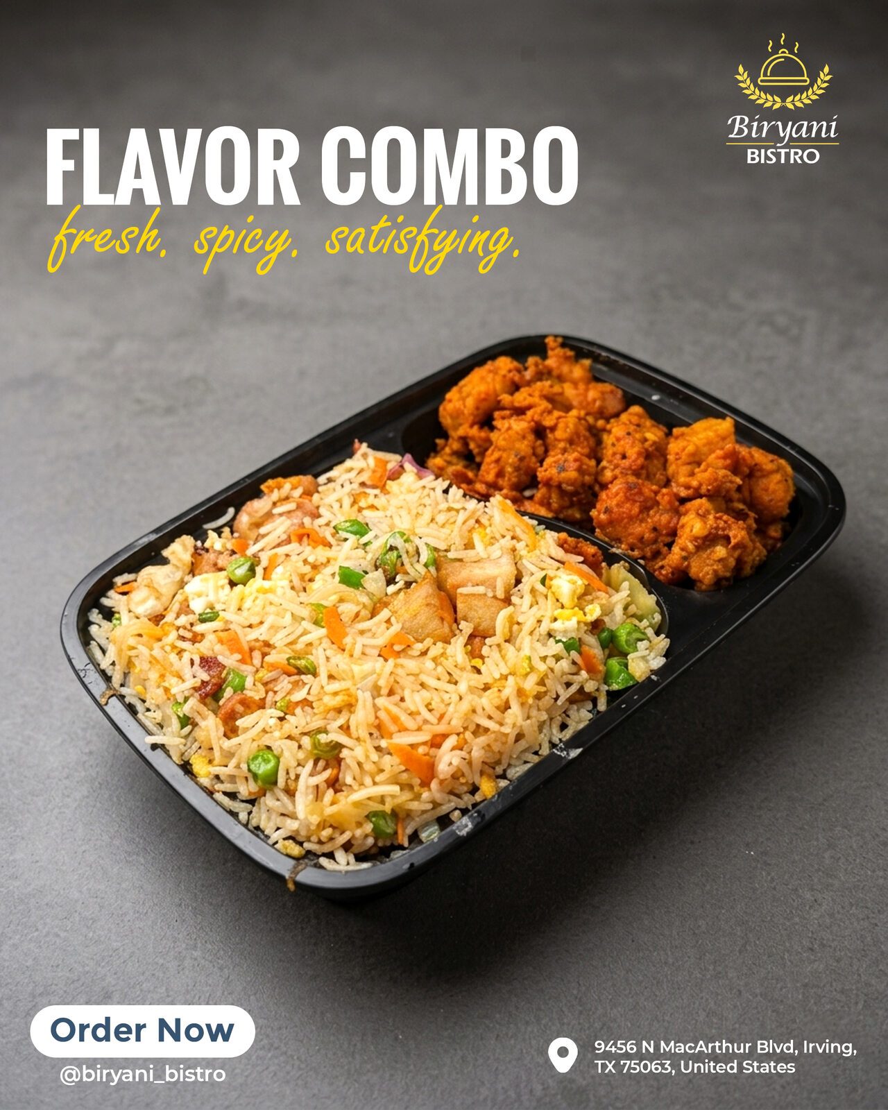 Biryani Bistro combo meal