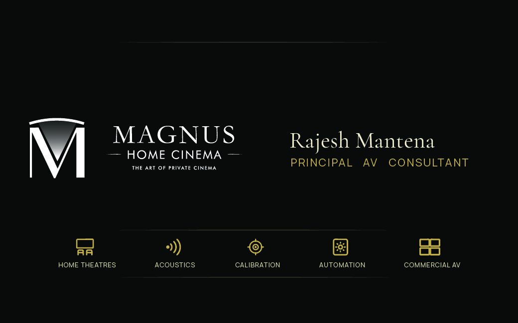 Magnus visiting card front